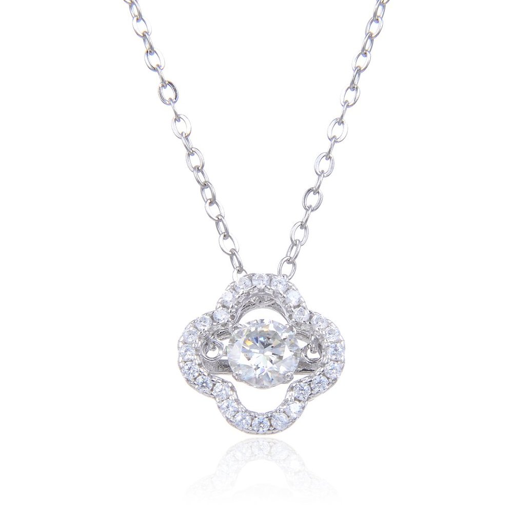 Diamond Clover pendant Necklace